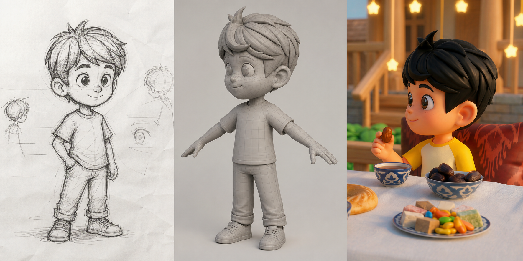 Wireframe to render